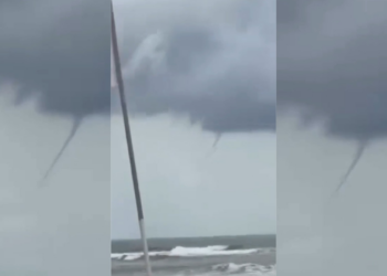 Um dia após 'princípio de tornado' causar estragos, nuvem funil é registrada no céu de São Luís