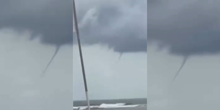 Um dia após 'princípio de tornado' causar estragos, nuvem funil é registrada no céu de São Luís