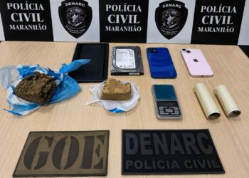 Casal é preso por tráfico de drogas em Timon; dois veículos roubados são apreendidos