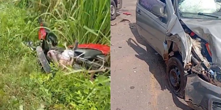 Motociclista fica gravemente ferido após colisão com picape em Coelho Neto, no MA